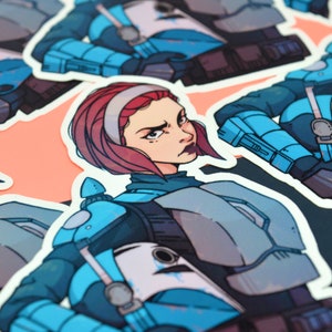 De heerser van Mandalore Bo Katan De Mandaloriaan Vinylsticker image 3