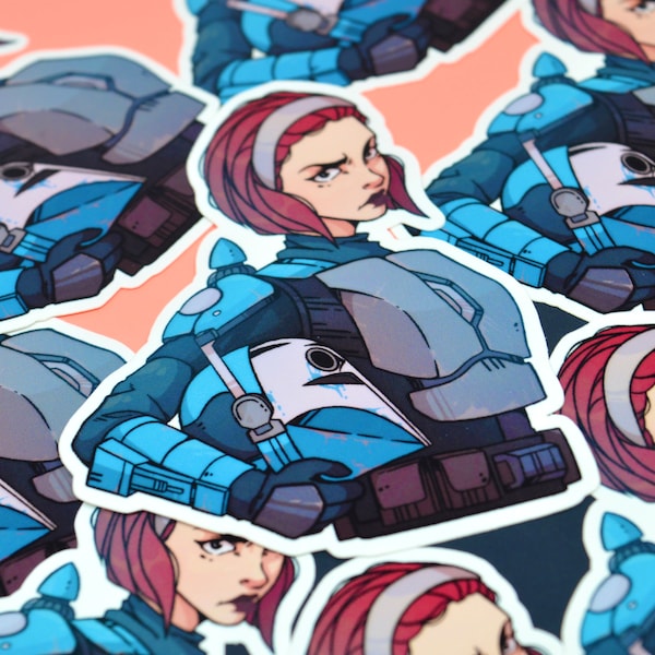 De heerser van Mandalore | Bo Katan | De Mandaloriaan | Vinylsticker