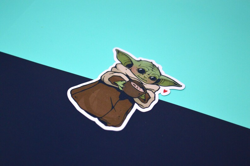 Soep Het kind Baby Yoda Grogu De Mandaloriaan Stickers image 4
