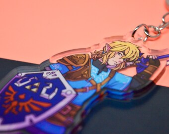 Link | The hero of Hyrule | Acrylic Keychain | Accessories | Silver chain