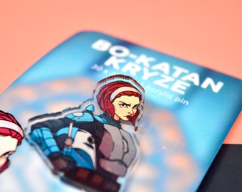 Bo Katan Kryze | The Mandalorian | Full Color | Acrylic pin