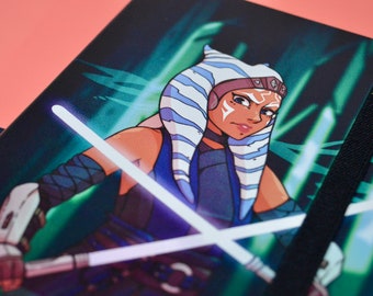 Ahsoka / Los Jedi / Cuadernos de polipiel / Papel rayado / A5 / portada colorida / Diferentes diseños