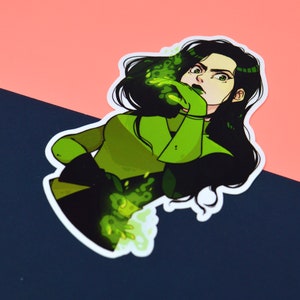 Shego Black & Green Kim Possible Old school cartoons Vinyl Sticker image 4