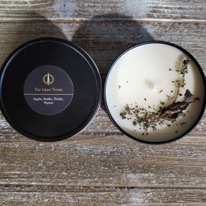 For Lean Times Soy Wax Container Tin Candle