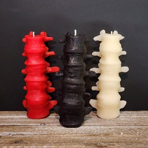 Pure Beeswax Human Spine Candle