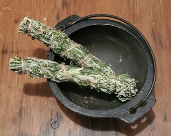 Mugwort bundle smoke cleansing, rekening, smudge alternative