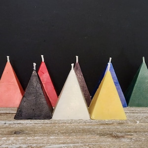 All Natural Beeswax Pyramid Candle - unscented