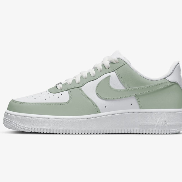 Pastel Green Air Force 1s customs • Nike AF1 Customs • Custom Gift • Personalized • Painted Sneakers • Mens shoes • Womens shoes