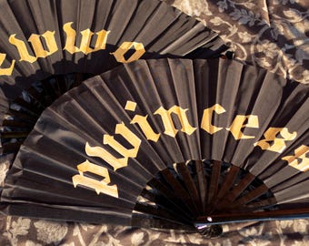Hewwo Pwincess Hand-painted Clack Fans