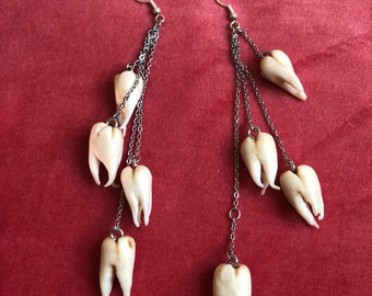 Teeth earrings