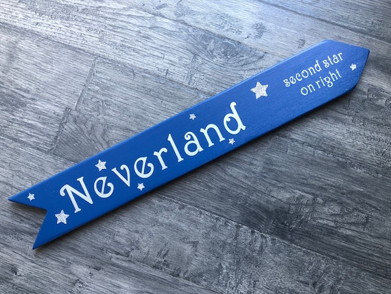 Neverland Directional Sign 