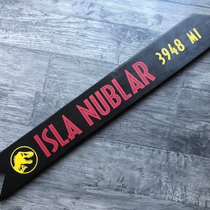 Isla Nublar Directional Sign