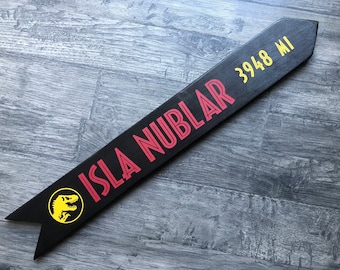 Isla Nublar Directional Sign