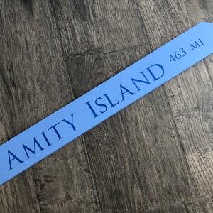 Amity Island (Jaws) directional sign