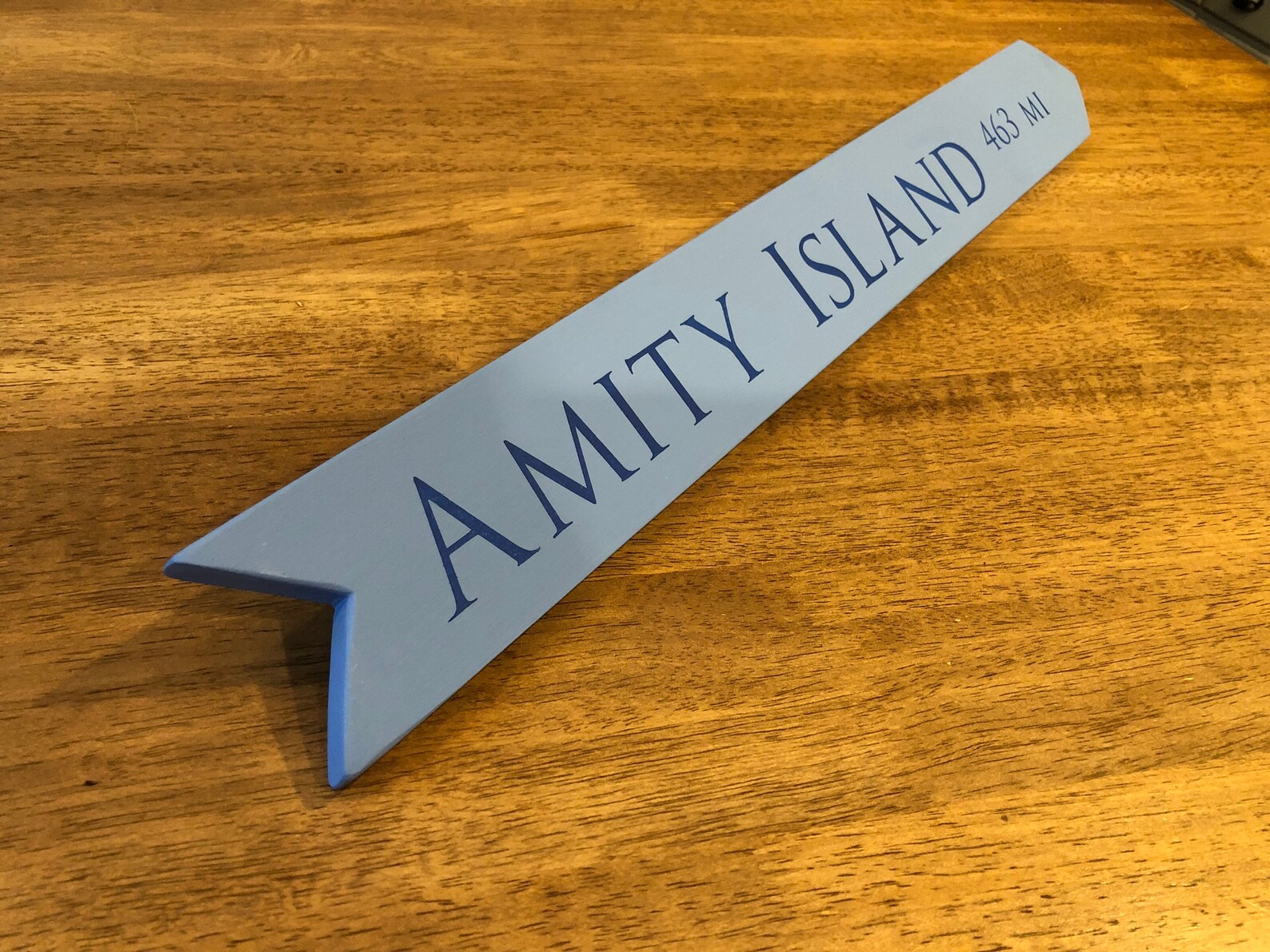 Amity Island (jaws) Directional Sign - Etsy