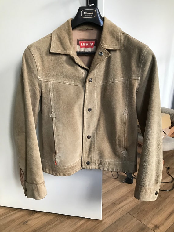 Levis Vintage Camel Suede Orange Tab 
