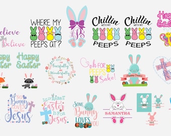 イースター バンドル SVG カット ファイル。イースター SVG バンドル デザイン。イースター バンドル。イースター デザイン ダウンロード