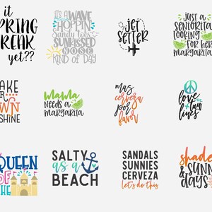 Spring Break Bundle Svg, Spring Break Svg, Spring Break Svg, Spring ...