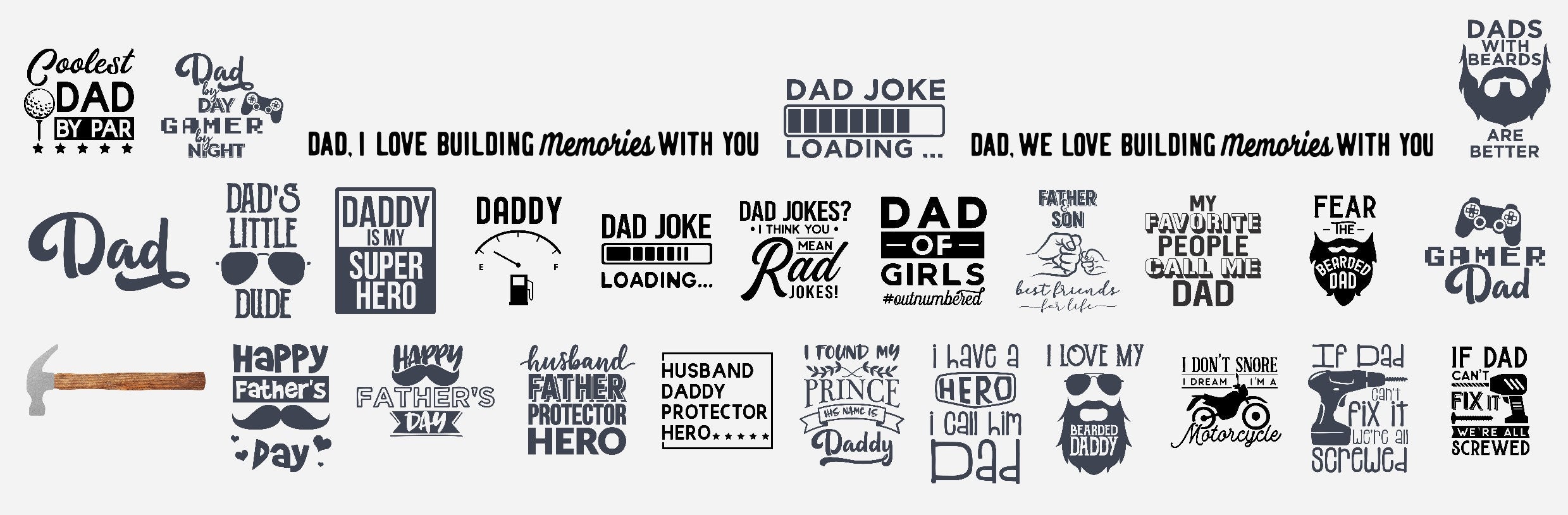Fathers Day Svg Bundle | Dad Svg | Svg Cut Files for Cricut | Father ...