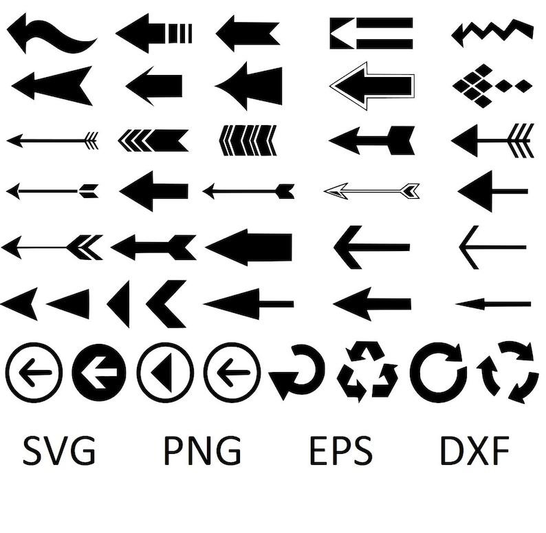 ARROW SVG Bundle, ARROWS Svg Cut Files for Cricut, Arrow Clipart