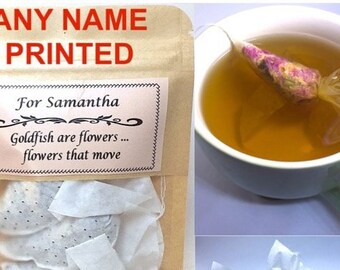 goldfish tea bag etsy