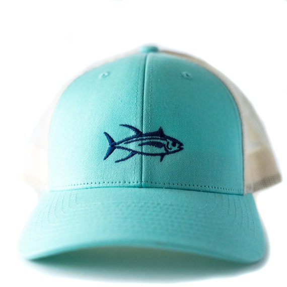 Fish Trucker Hat Women's Fit With Embroidered Tuna Fish Etsy