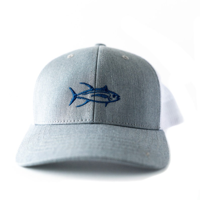 Fish trucker hat youth/kids/toddler fit with embroidered tuna Etsy