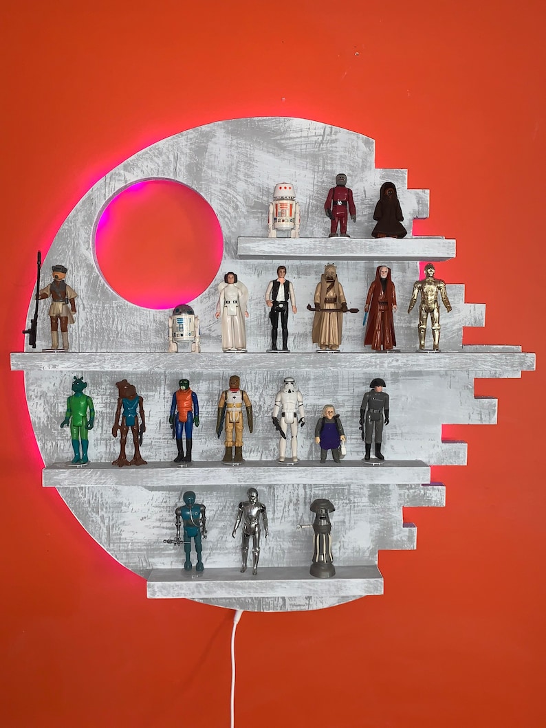 Death Star Custom Wall Display Shelf for Star Wars Figures and Etsy