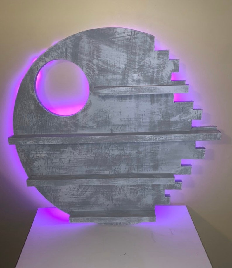 Death Star Custom Wall Display Shelf for Star Wars Figures and Etsy