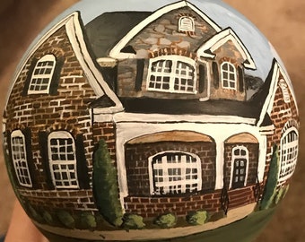 Personalized Painted House/Venue Ornaments