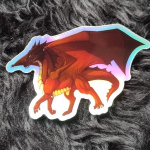 Red Dragon &#39;Cerulean&#39; Holographic Sticker