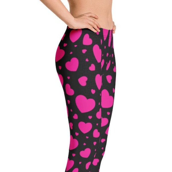 Heart Leggings Etsy