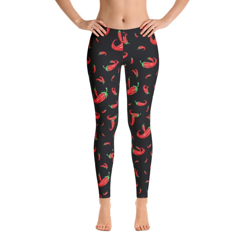 Leggings for Women Cinco De Mayo Leggings Red Chili Pepper Etsy