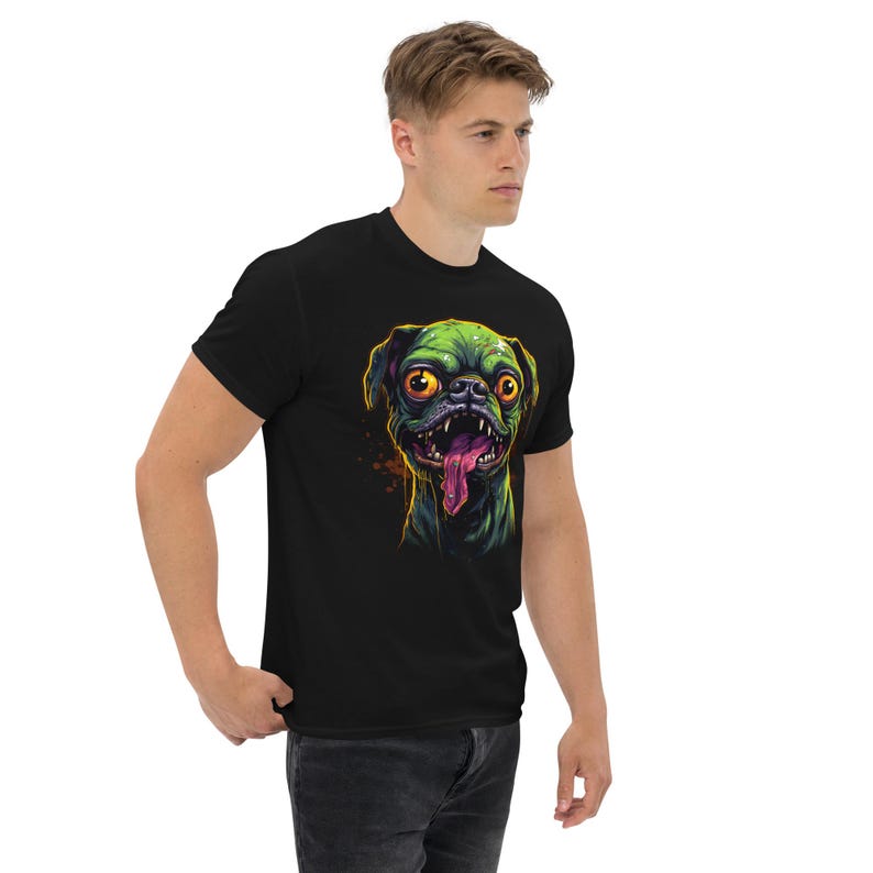 Zombie Pug T-Shirt, Funny Pug Tee, Pug Lovers Shirt, SM-5XL