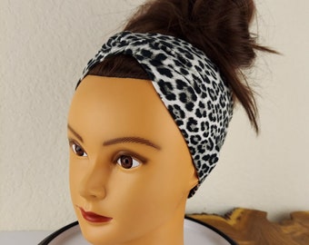 Turban Headband, Twist Headband, Yoga Headband, Stretchy Headband, Wide Headband, Womens Turban Headband, Women Headwrap, Black Headbands