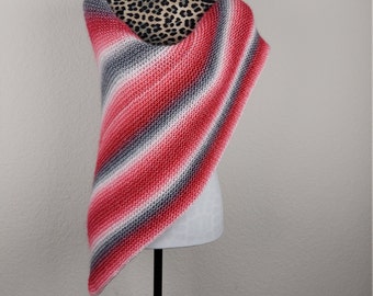 Womens Knitted Shawl Womens Knitted Wrap Red Shawls and Wraps Red Knitted Shawls Womens Knit Shawls Gifts For Her Knit Womens Scarf