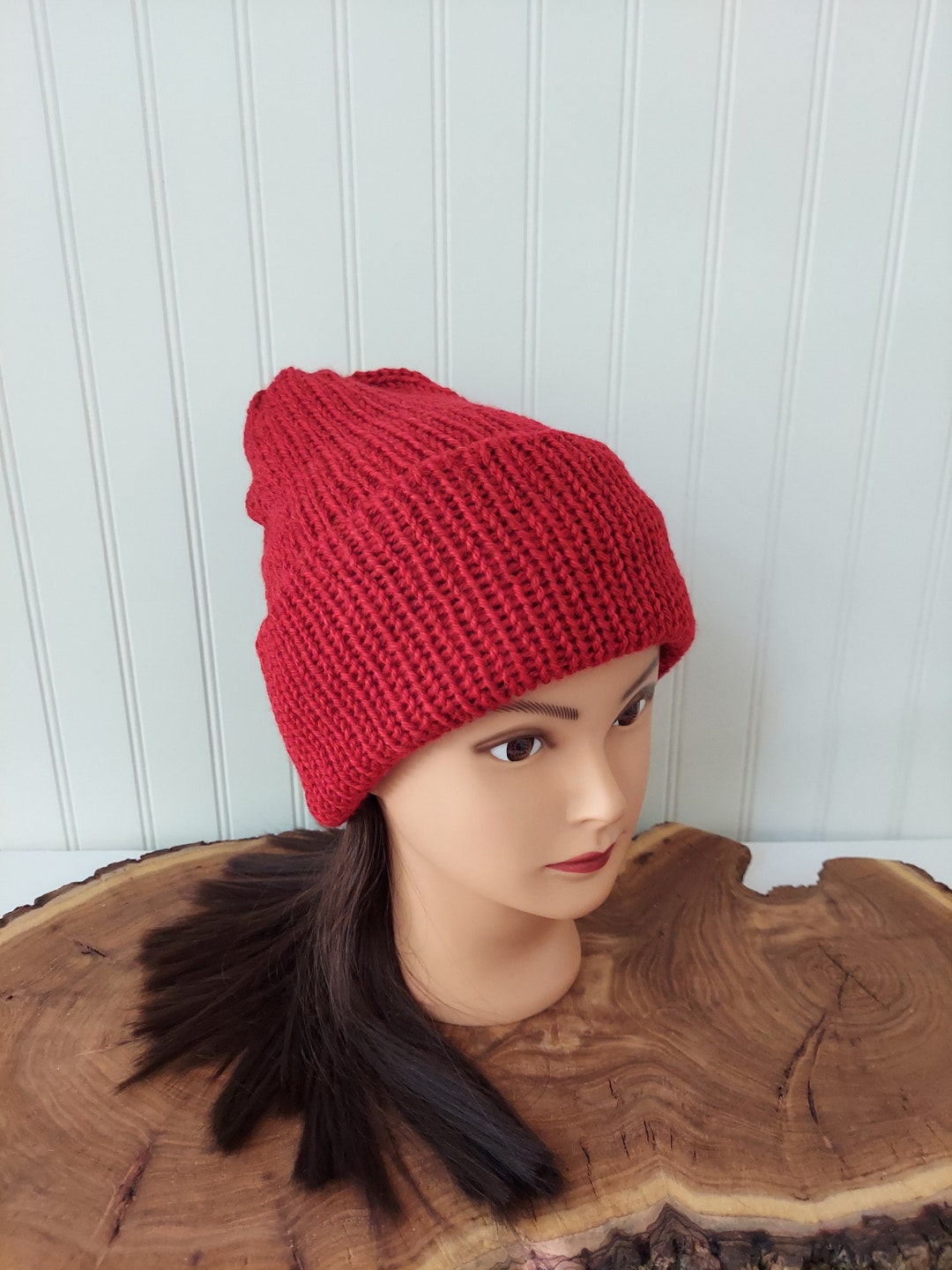 Red Winter Hat Red Winter Beanie Winter Hats Womens Winter Etsy