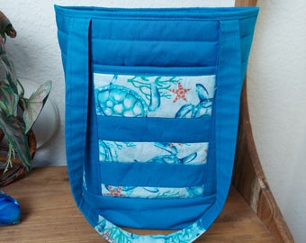 SeaTurtle Tote Bag, Beach Bag, Travel Tote Bag, Weekender Tote Bag, Fabric Tote Bags, Work Tote Bag, Gifts For Her, Gifts For Mom