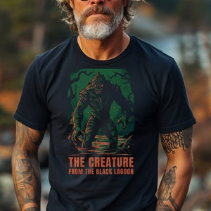 Retro Creature from the Black Lagoon T-Shirt - Vintage Horror Movie Monster Tee