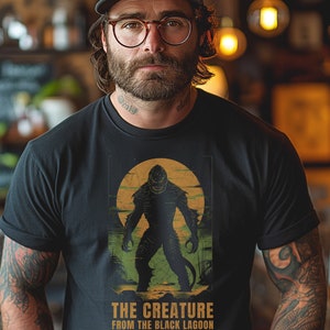 Retro Creature from the Black Lagoon T-Shirt - Vintage Horror Movie Monster Tee