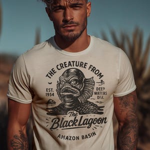 Vintage Creature from the Black Lagoon T-Shirt: Retro Horror Movie Monster Tee