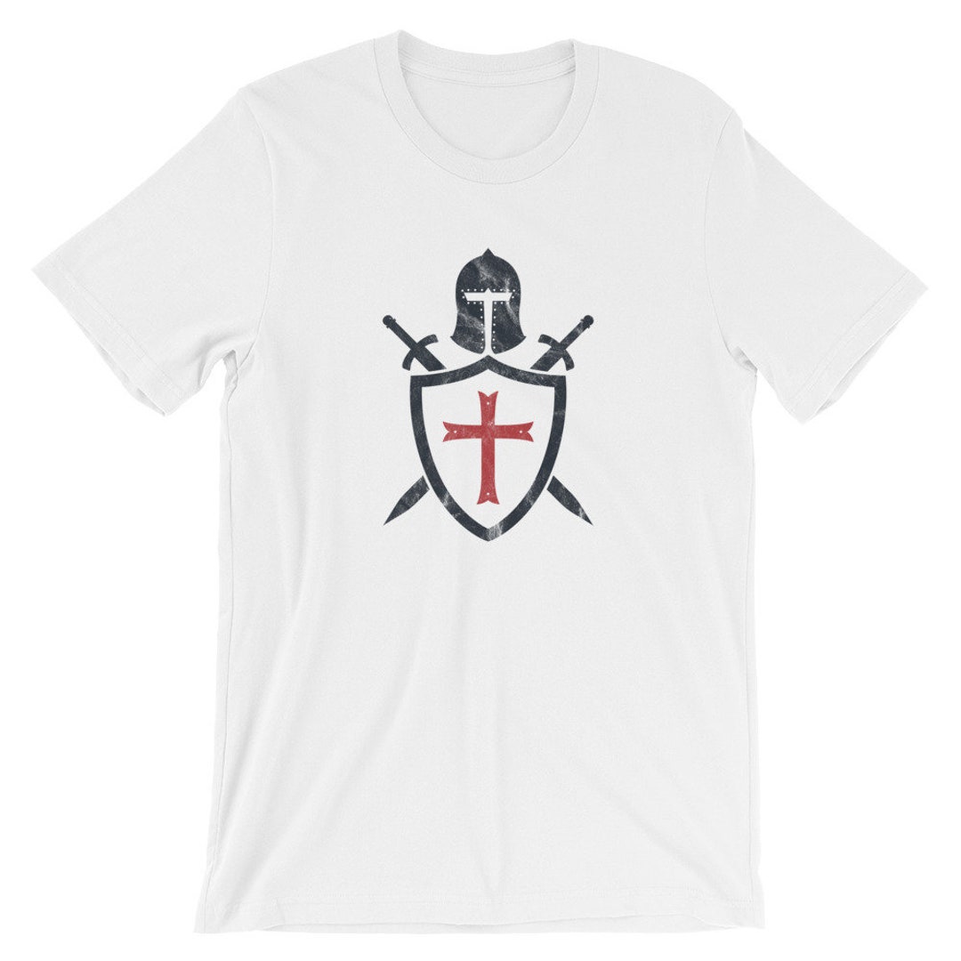 Knights Templar Flag Helmet Cross Sword Gift Shirt Bobby - Etsy