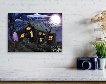 Halloween painting | Etsy