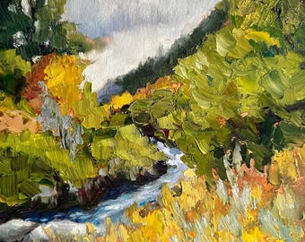 Fall Aspens Landscape: Giclee Print or Canvas by T. Sutton