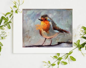 Painterly Bird Greeting Cards: 5x7" All Occasion Card Set