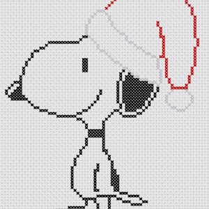 Christmas Snoopy Cross Stitch Pattern