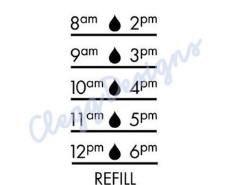 Water Bottle Sticker SVG, Water Tracker Decal Digital Design, Instant Download, JPEG, Silhouette V3 File, Water Tracker SVG, Print, Clip Art