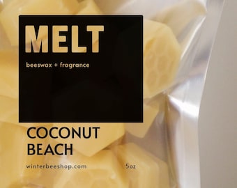 Coconut Beach geurende bijenwas smelt