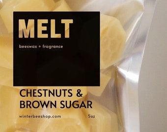 Chestnuts & Brown Sugar Scented Beeswax Melts