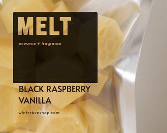 Black Raspberry Vanilla Scented Beeswax Melts